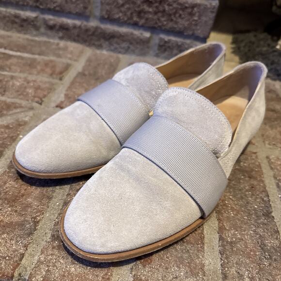 Rag And Bone New York Cream Suede Loafers Shoes Womens 39.5 Slip On Flats - Picture 2 of 16